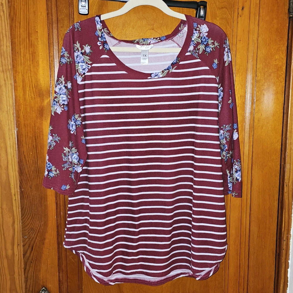 Burgundy Top 1X